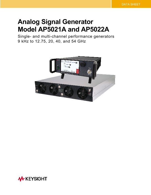 Analog Signal Generator Model AP5021A and AP5022A | Keysight